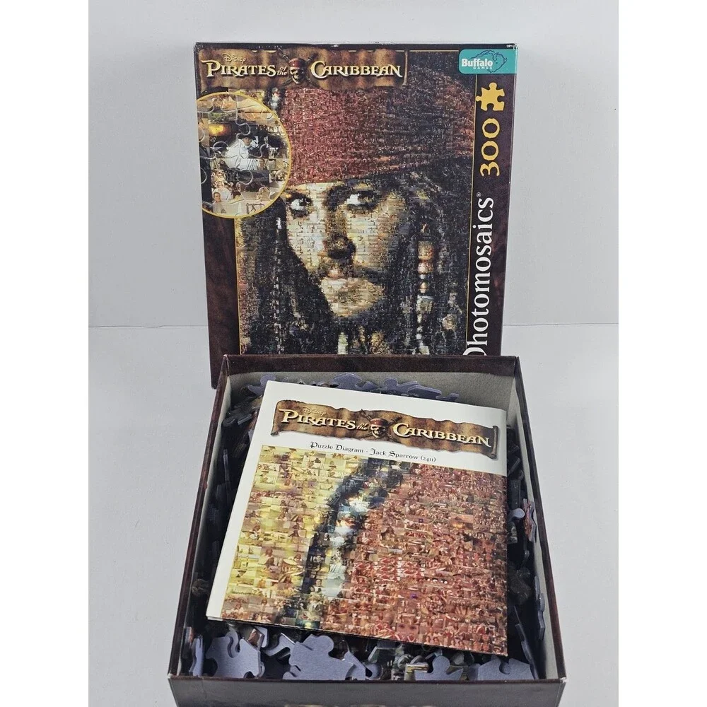 Pirates Of The Caribbean Jack Sparrow Buffalo Games 300 Puzzle (1 Piece Missing)
